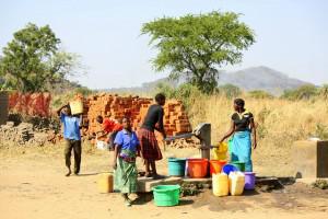 Most people get their water from boreholes. 