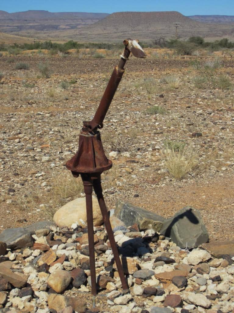 An ostrich made from scrap metal.