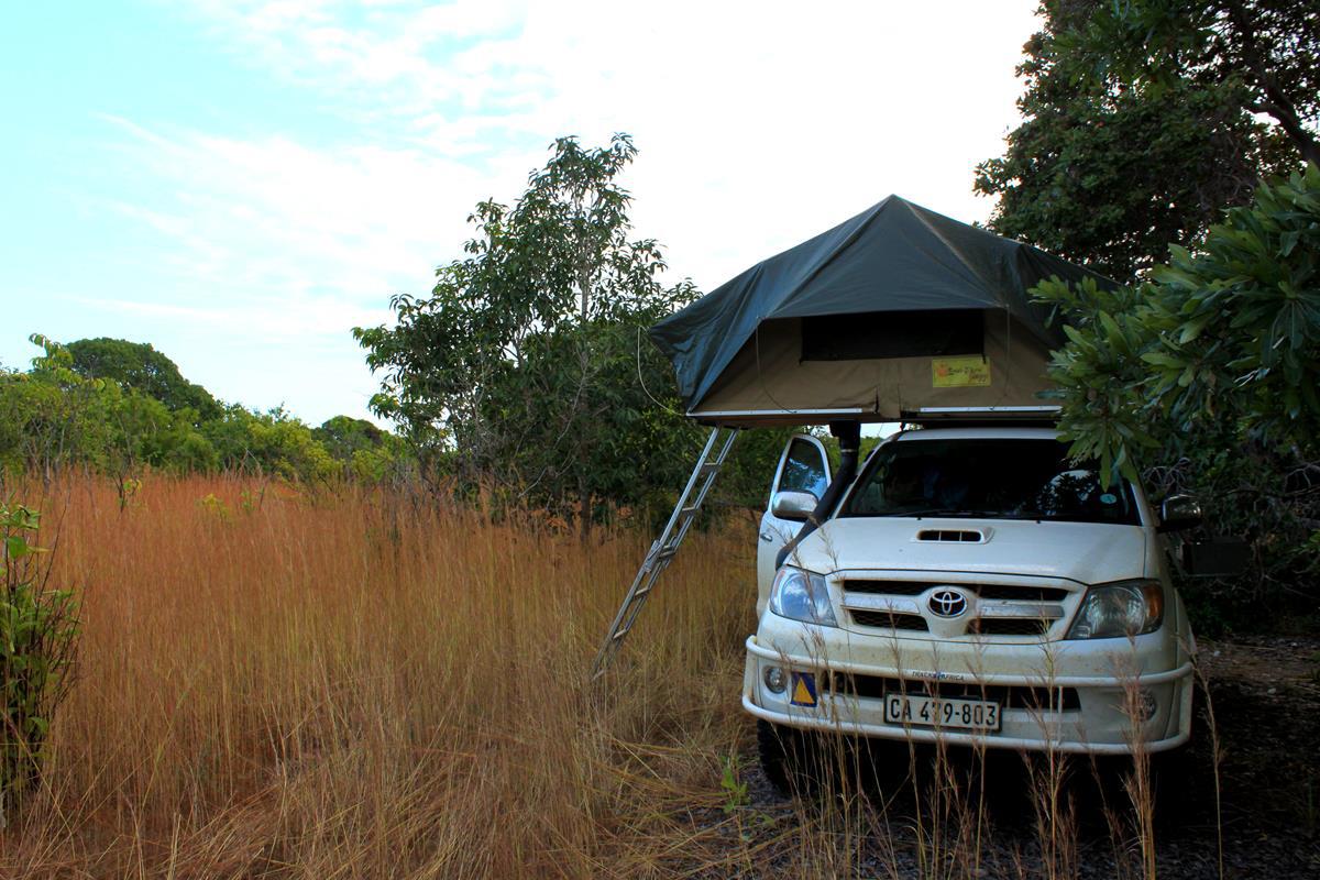 Your bush camping spot shouldn't be visible from any road or path. 